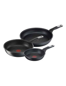 Unlimited Non-Stick Induction Set of 3 Frypan in Black