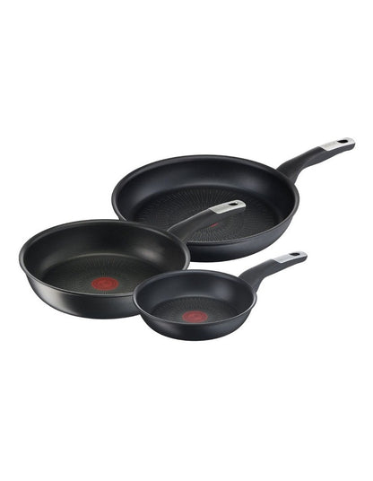 Unlimited Non-Stick Induction Set of 3 Frypan in Black
