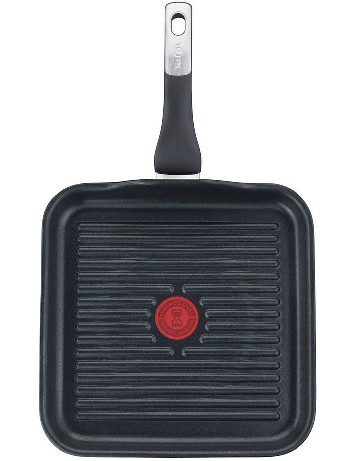 Unlimited Induction Non-Stick Grill Pan 26cm x26cm in Black