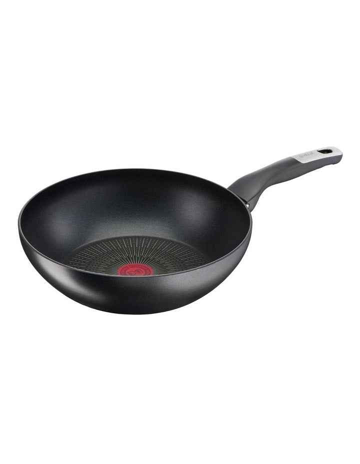 Unlimited 28cm Non-stick Induction Wok in Black