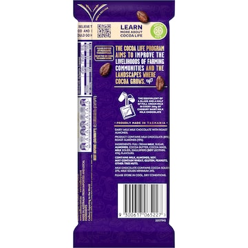 Cadbury Dairy Milk Roast Almond Chocolate Block 180g