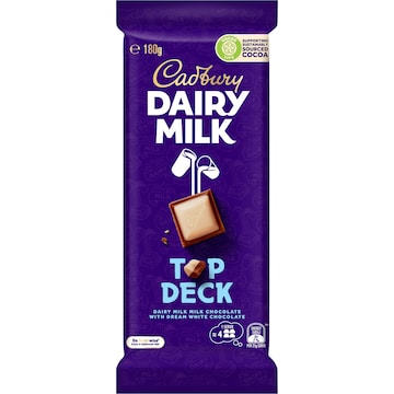 Cadbury Dairy Milk Top Deck Chocolate Block 180g
