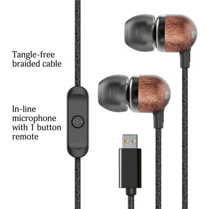 Marley Smile Jamaica USB-C In-Ear Headphones (Signature Black)