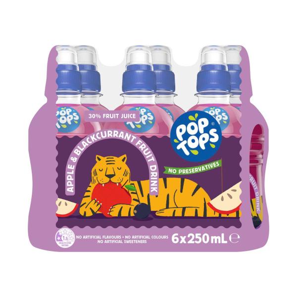 POP TOPS 6 PACK DRINK:APPLE BLACKCURRANT:.:1.5 LITRE