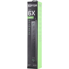 Jackson Raptor 6 Outlet Slimline 45W PD Surge Protected Powerboard