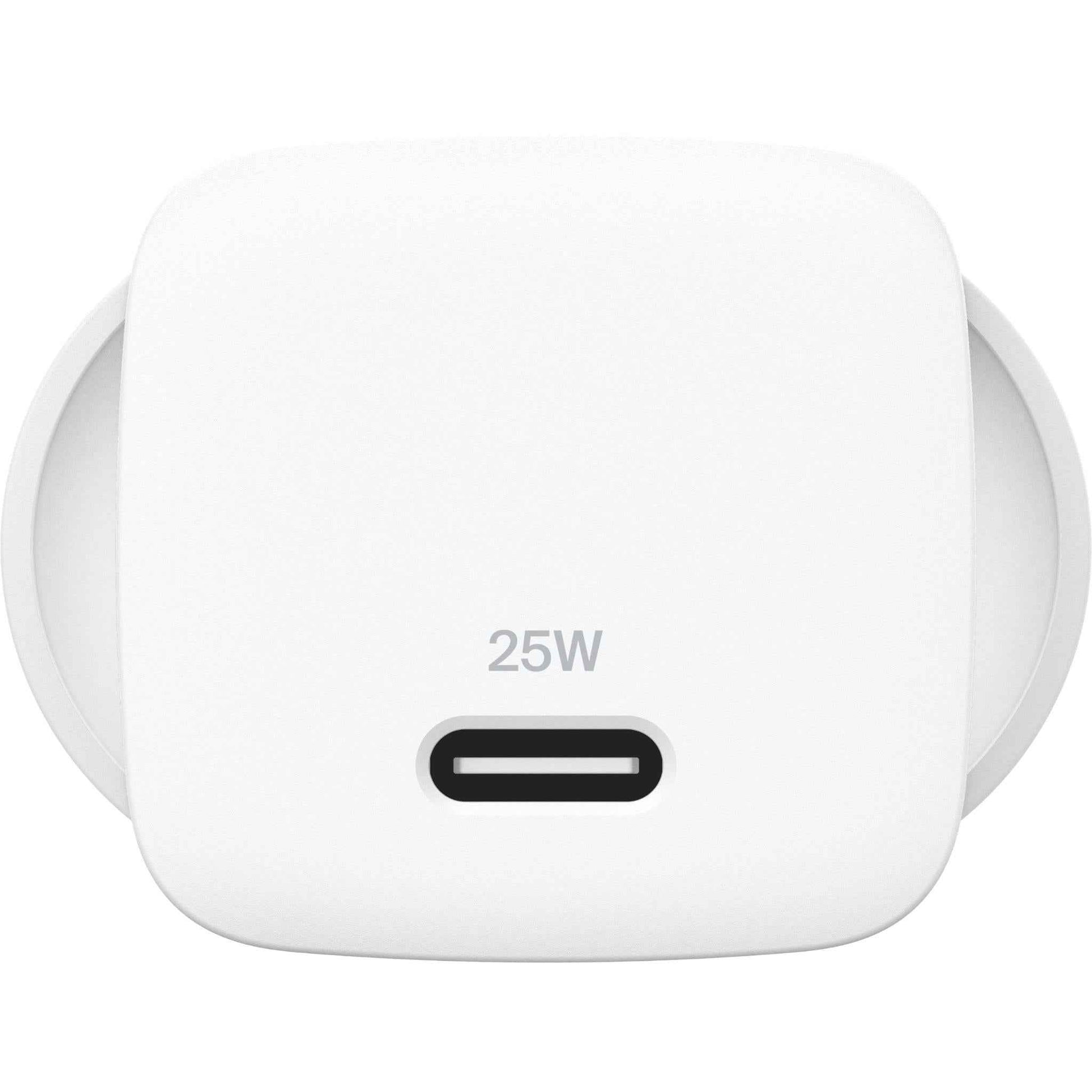 Belkin BoostCharge Compact USB-C Wall Charger 25W (White)