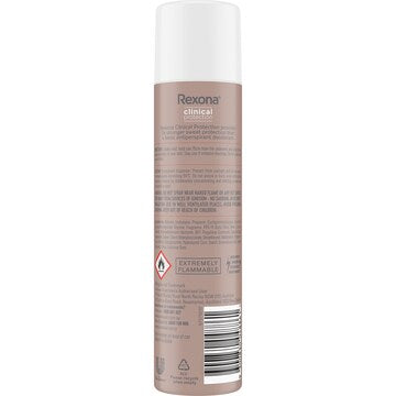 Rexona Women Clinical 96hr Deodorant Aerosol Shower Clean 180mL