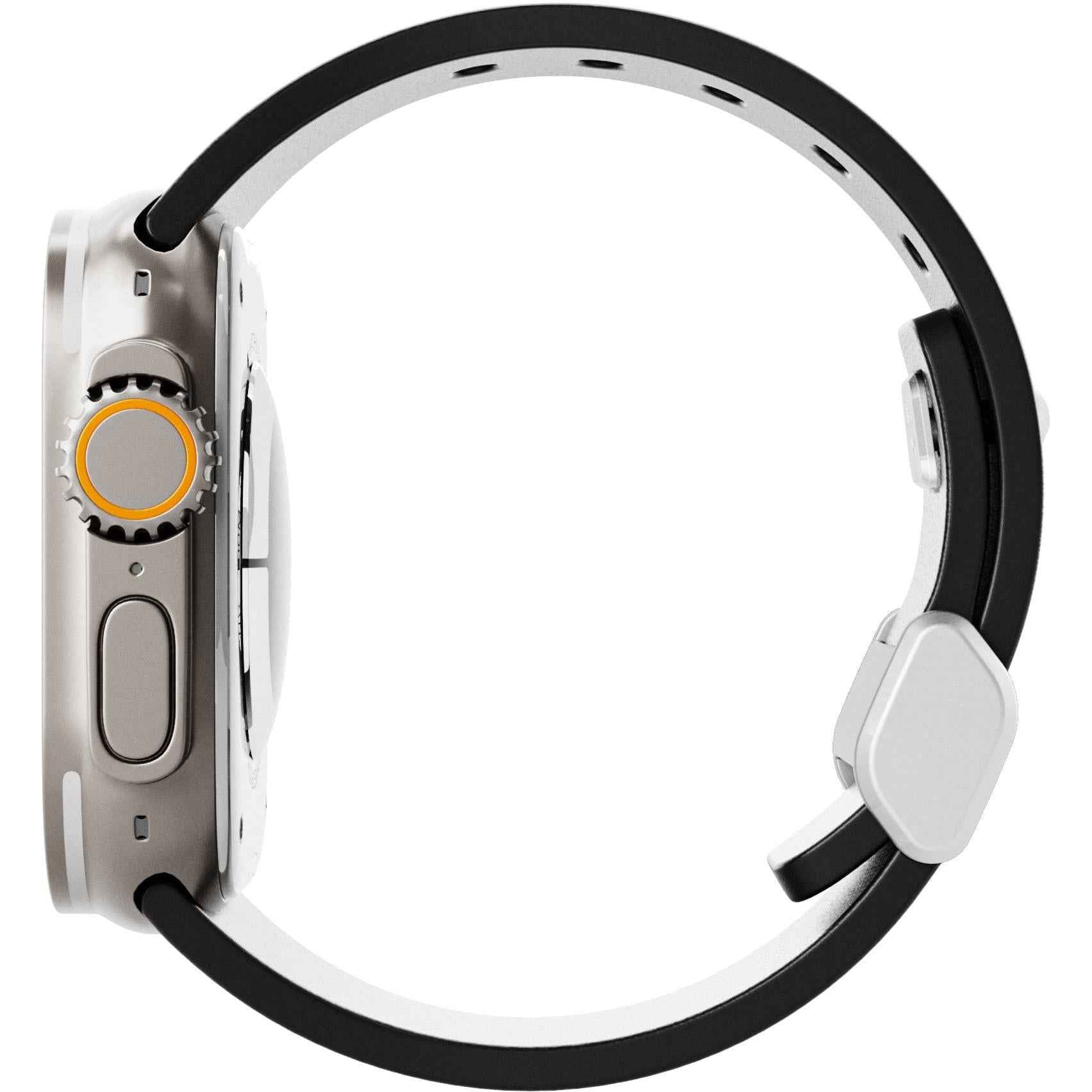 Journey URBAN Leather Apple Watch Band 42-49mm (Black) [Large]