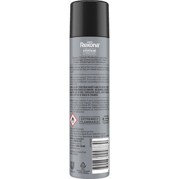 Rexona Men Clinical 96hr Deodorant Aerosol Shower Clean 180mL
