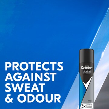 Rexona Men Clinical 96hr Deodorant Aerosol Shower Clean 180mL