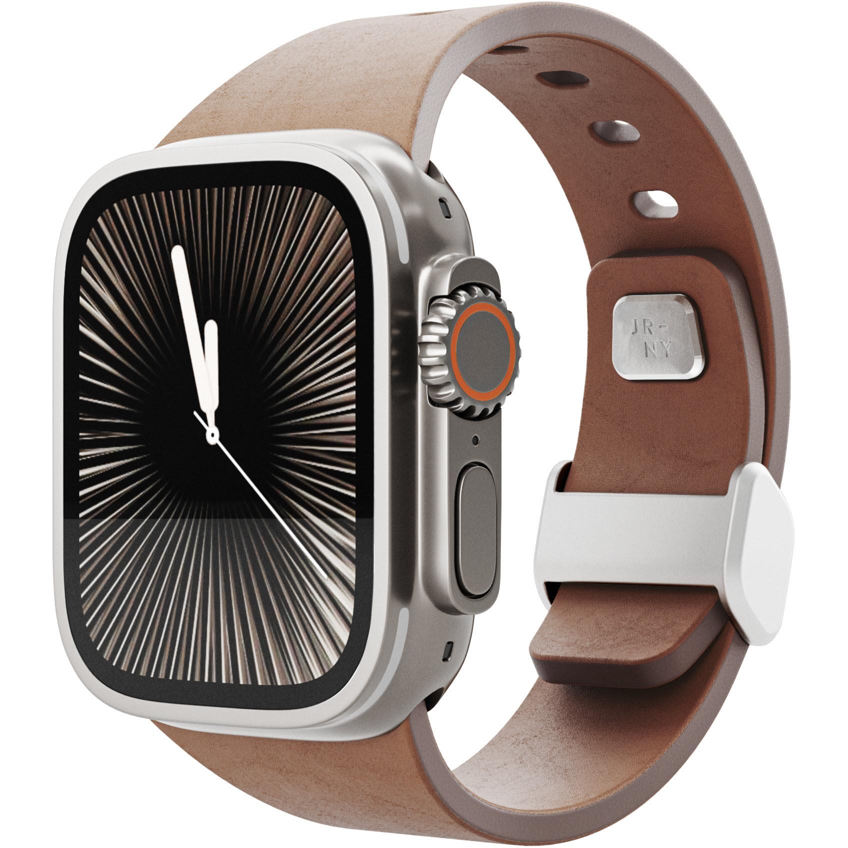 Journey URBAN Leather Apple Watch Band 42-49mm (Brown) [Large]