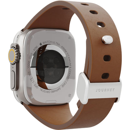 Journey URBAN Leather Apple Watch Band 42-49mm (Brown) [Large]