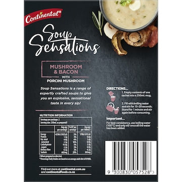 Continental Soup Sensations Mushroom & Bacon Serves 2 48g