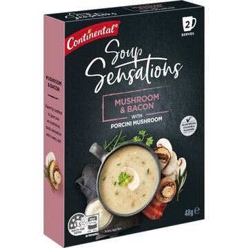 Continental Soup Sensations Mushroom & Bacon Serves 2 48g