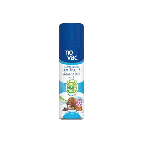 NO VAC FRESH PET FOAM CARPET SANITISER & DEODORISER 290GR