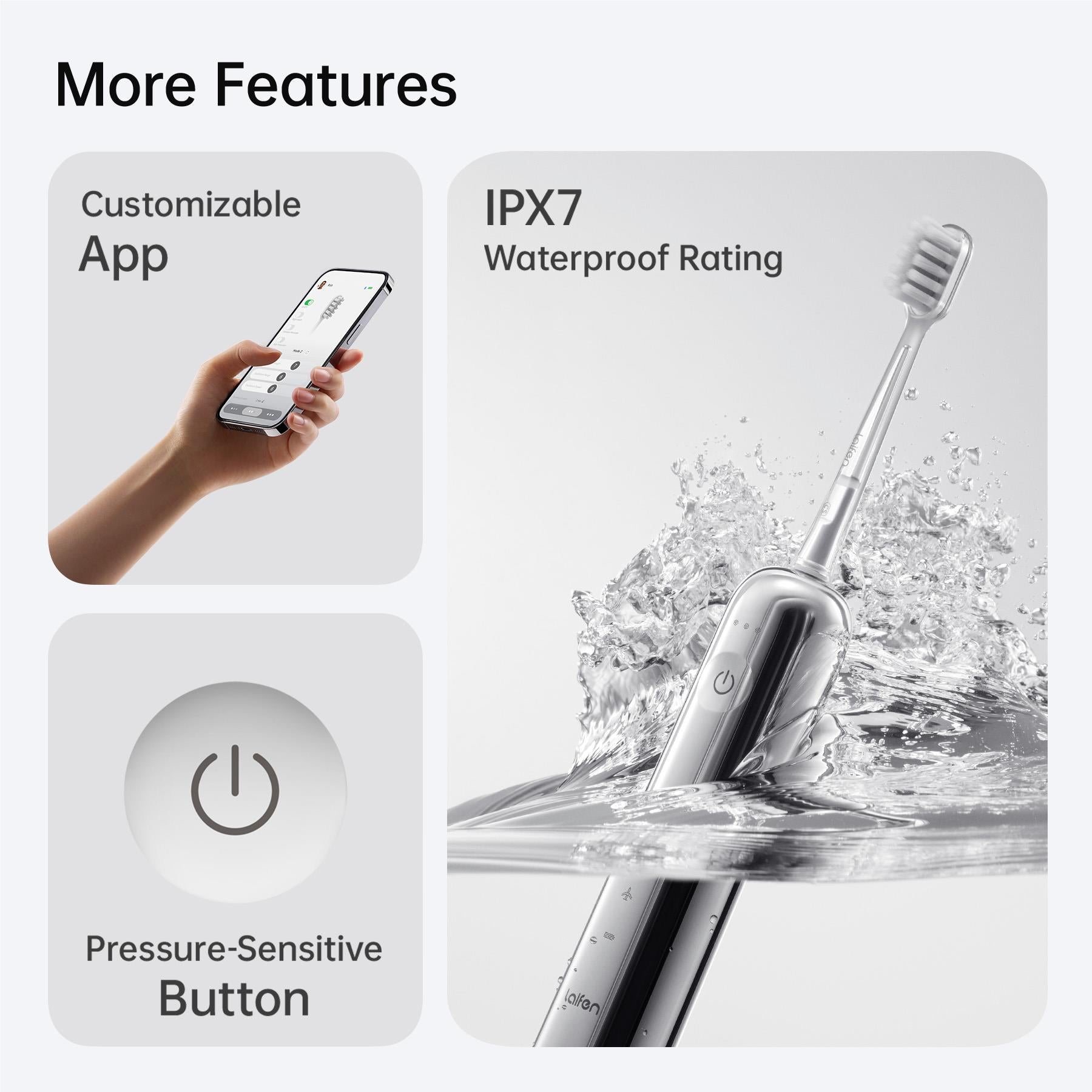Laifen Wave Electric Toothbrush (Stainless Steel)