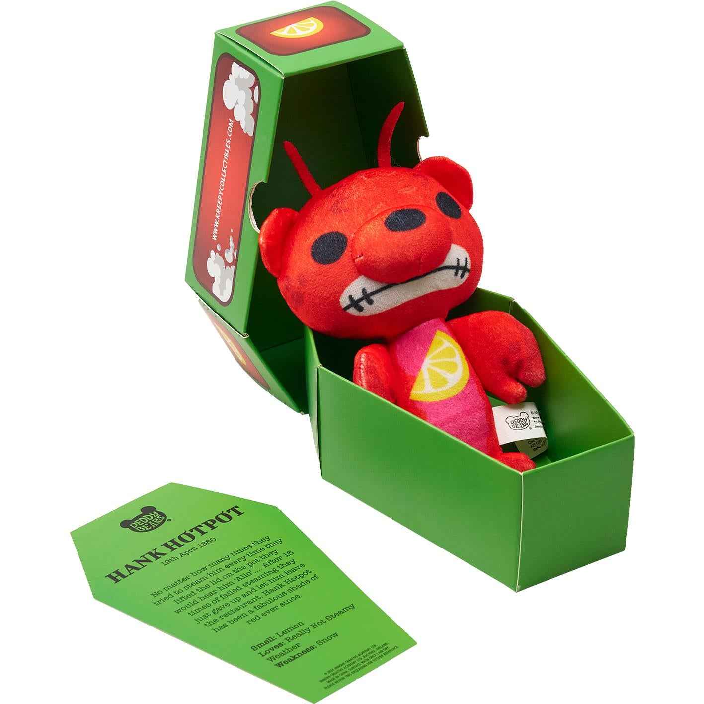 Hank Hotpot Deddy Bear Plush In Coffin