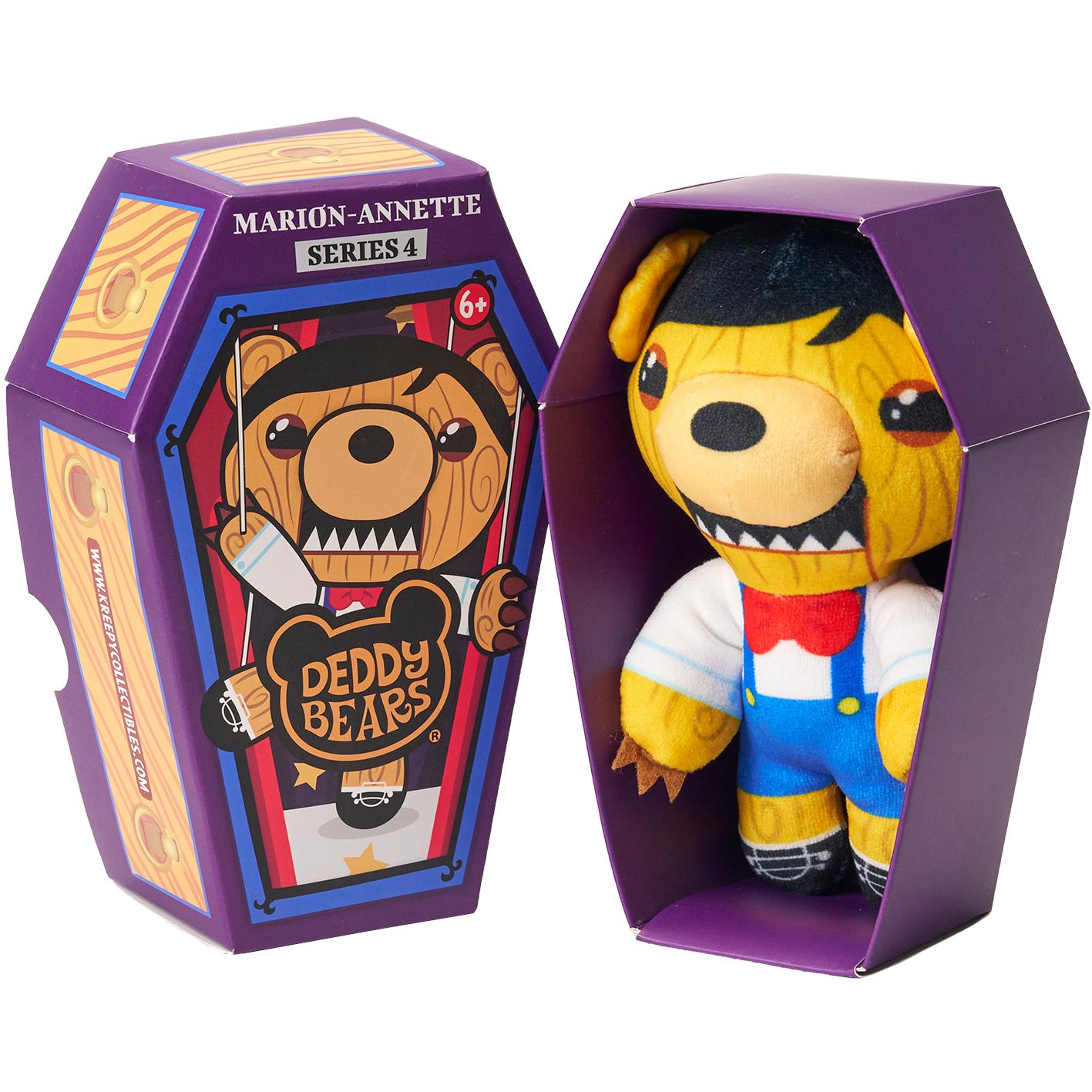 Marion-Annette Deddy Bear Plush In Coffin