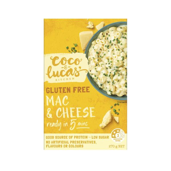 COCO & LUCAS GLUTEN FREE MAC & CHEESE 270G