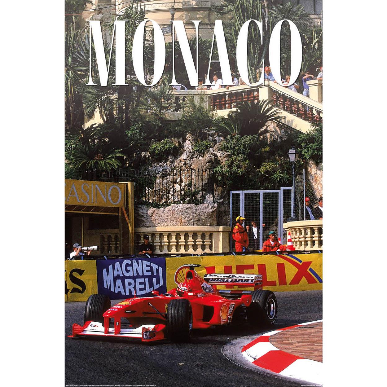 Ferrari - Monaco Poster