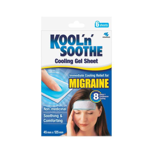 KOOL N SMOOTH MIGRAINE COOLING STRIPS 6PK