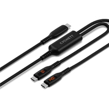Cygnett Dual USB-C Split LED 140W Cable 1.5m (Black)
