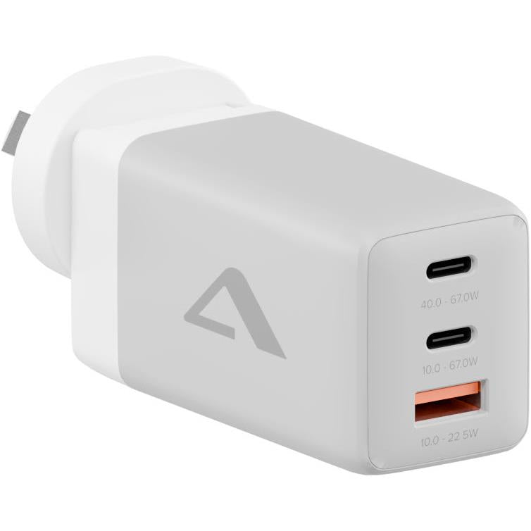 ALOGIC 3X67 Rapid Power 67W Multi Country Travel GaN Charger