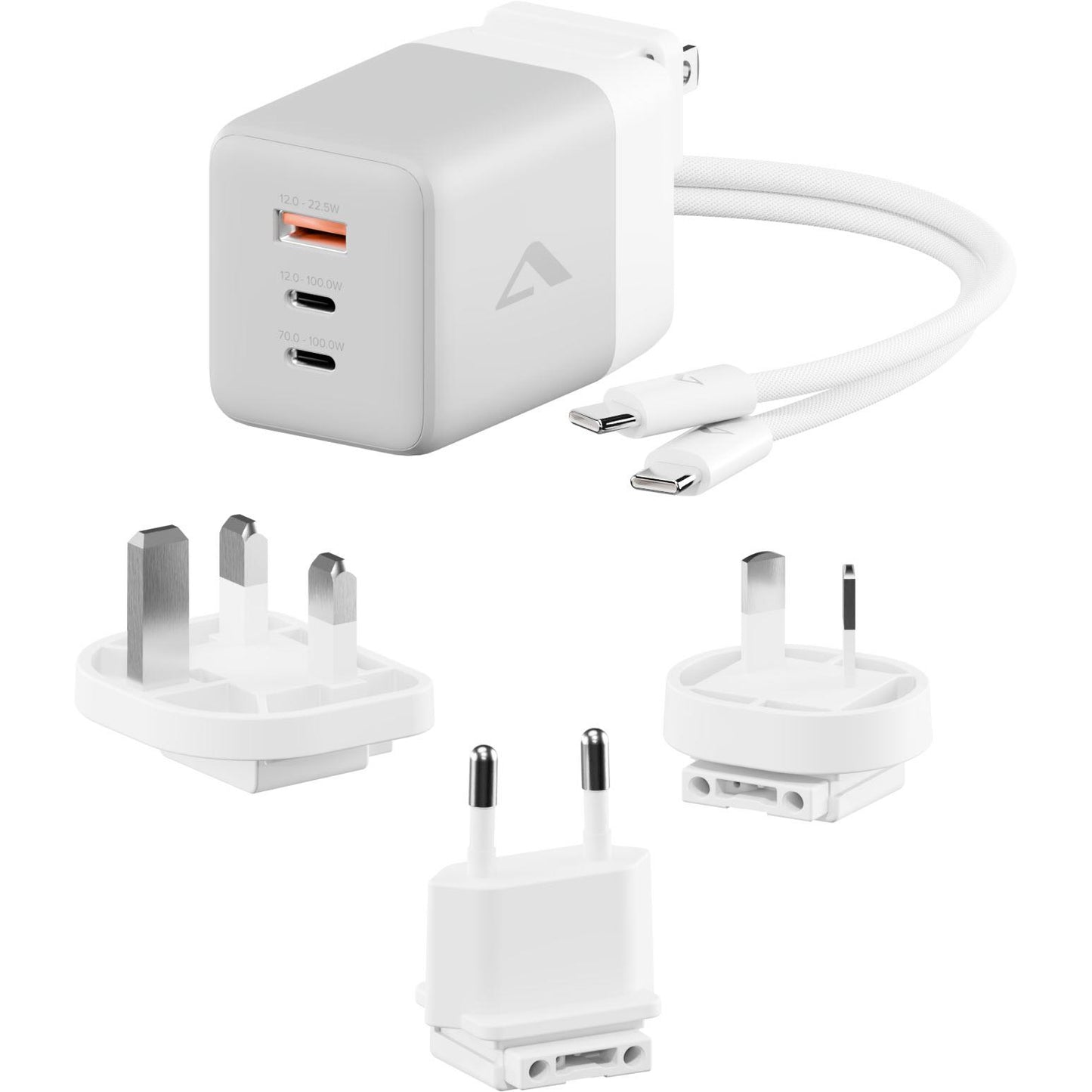 ALOGIC 3X100 Rapid Power 100W Multi Country Travel GaN Charger