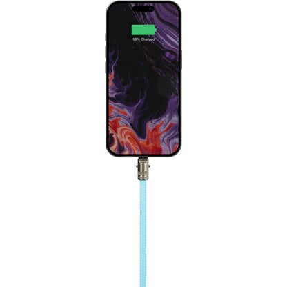 ALOGIC Tether USB-C to C Lanyard Data and 60W Charge Cable 1.2m (Aqua)
