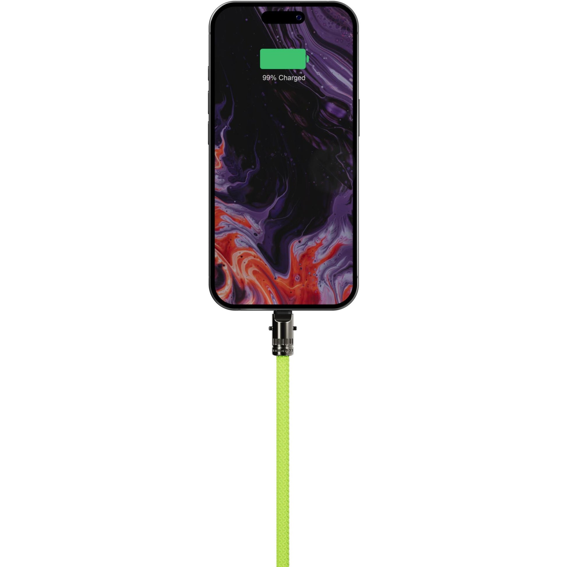 ALOGIC Tether USB-C to C Lanyard Data and 60W Charge Cable 1.2m (Lime)