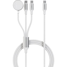 ALOGIC Trinity 3-in-1 Dual USB-C and Apple Watch 100W Charge Cable 2m (White)