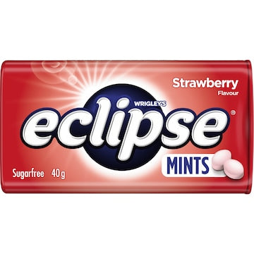 Eclipse Strawberry Sugar Free Mints Tin 40g