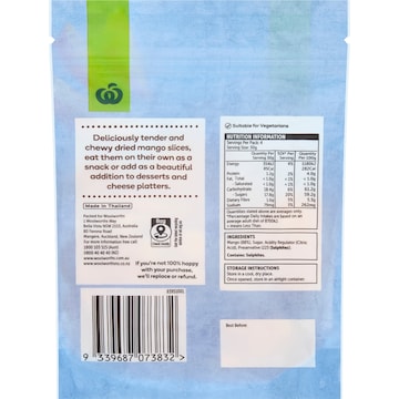 Woolworths Dried Mango Slices 130g