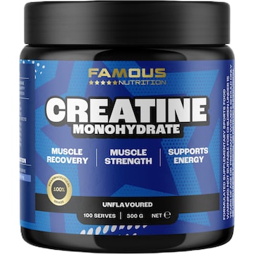 Famous Nutrition Sport Creatine Monohydrate Powder Unflavoured 300g