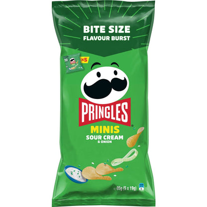 Pringles Minis Multipack Sour Cream & Onion Potato Chips 5 pack