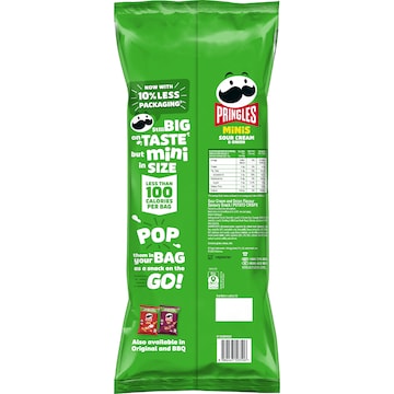 Pringles Minis Sour Cream & Onion Potato Chips 19g x 5 pack
