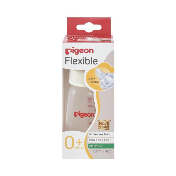 Slim Neck PP Bottle With Flexible Teat 120mL