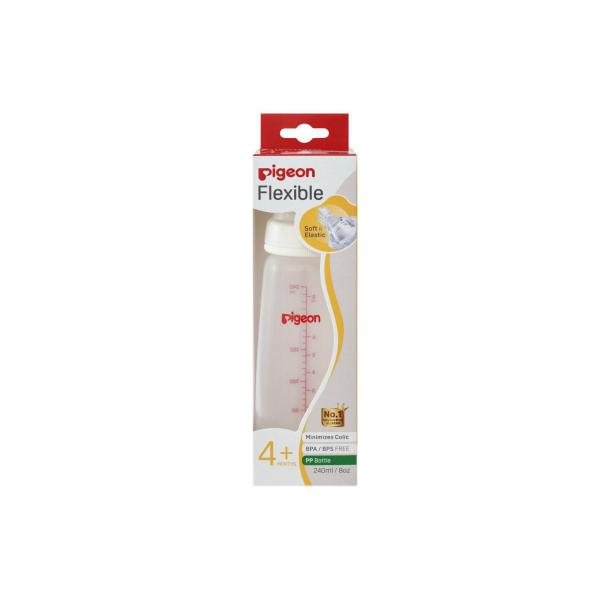PIGEON SLIM NECK PP BOTTLE WITH FLEXIBLE TEAT 240ML