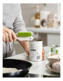 Pivot 3-in-1 Can Opener in White/Green