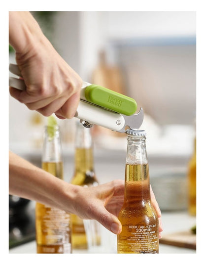 Pivot 3-in-1 Can Opener in White/Green