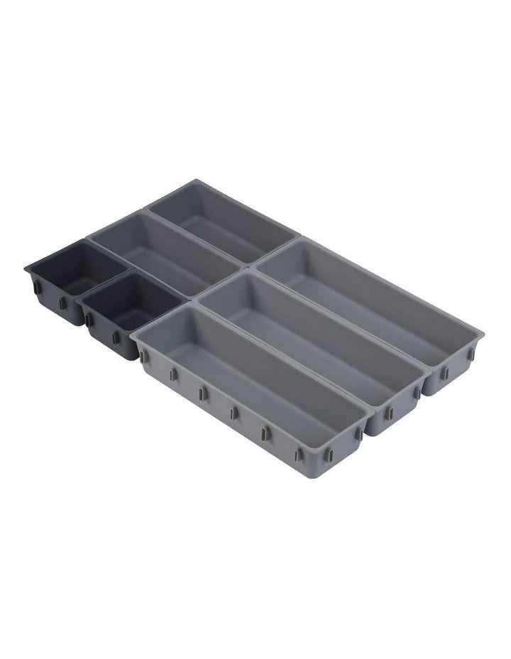 Blox Drawer Organizer Set 7 Piece in Grey