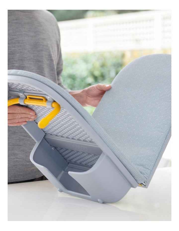 Pocket Folding Table-Top Ironing Board 50009 in Grey/Yellow