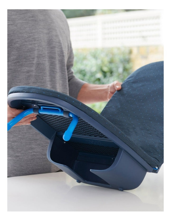Pocket Plus Folding Table-Top Ironing Board in Black/Blue