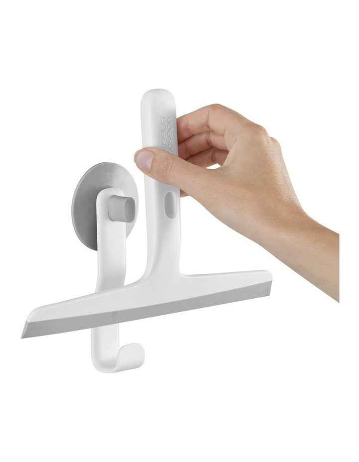 EasyStore Slimline Squeegee with Storage Hook in Grey
