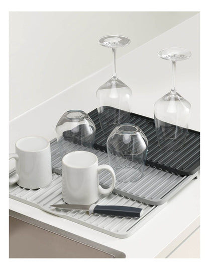 Tier Expandable Draining Mat in Grey