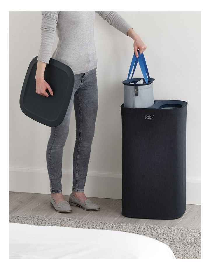 Tota Laundry Separation Basket 60L in Carbon Black