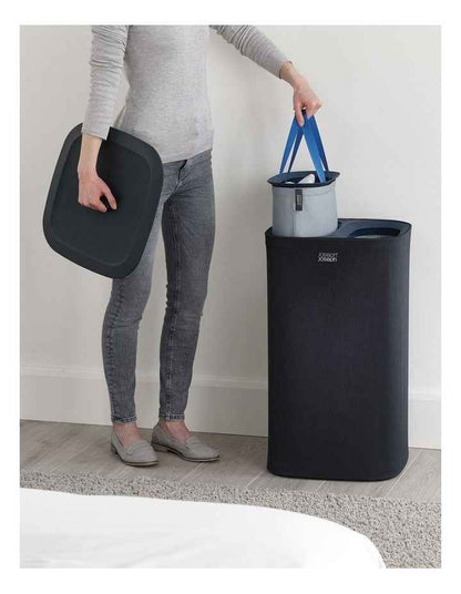 Tota Laundry Separation Basket 60L in Carbon Black