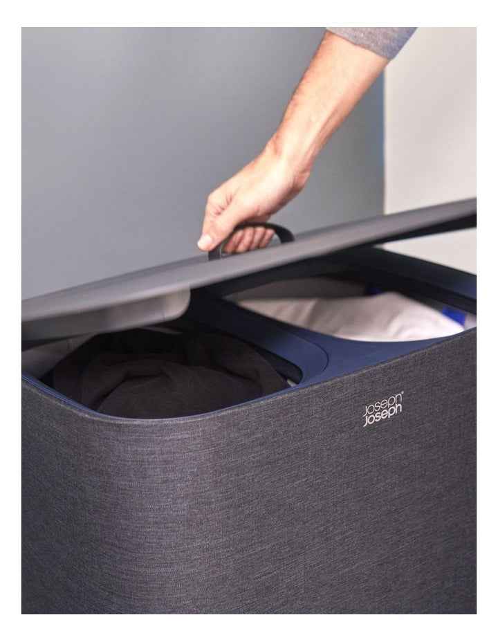 Tota Laundry Separation Basket 90L in Carbon Black