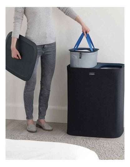 Tota Laundry Separation Basket 90L in Carbon Black