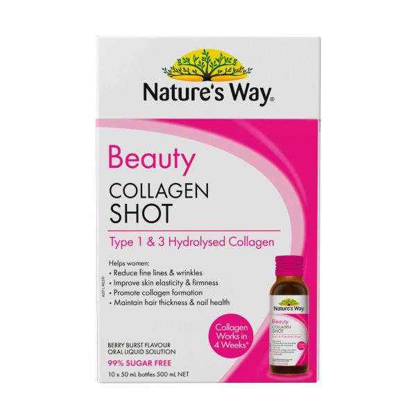 NATURE'S WAY BEAUTY SHOT COLLAGEN 50ML 10PK